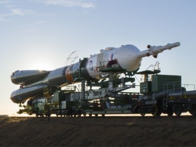 Ракета "Союз" с космическим кораблем "Союз МС-10". Фото: Роскосмос