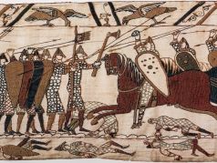 Битва при Гастингсе, 1066 г. (гобелен из Байё). Иллюстрция: fabrika-himchistki.ru