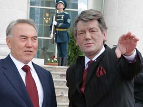 Назарбаев и Ющенко. Фото: Сайт президента Украины
