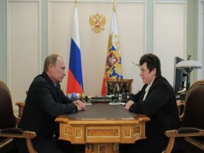 Владимир Путин и Светлана Орлова. Фото пресс-службы президента