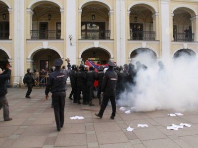 "Другая Россия" на акции в поддержку Новороссии. Фото: vk.com/drugoross