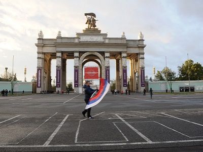 Попытка сбора желающих на акцию "Я — патриот!". Фото: varlamov.ru