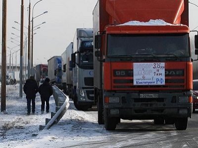 Протест дальнобойщиков. Источник - www.kurer-sreda.ru