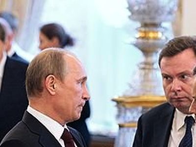 Островенко и Путин. Фрагмент фото: "Коммерсант"