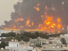 Израильский удар по порту Ходейда (Йемен), 20.07.24. Фото: t.me/bagramyan26